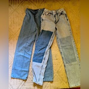 2 pair women’s wide leg jeans size 2 and size 24